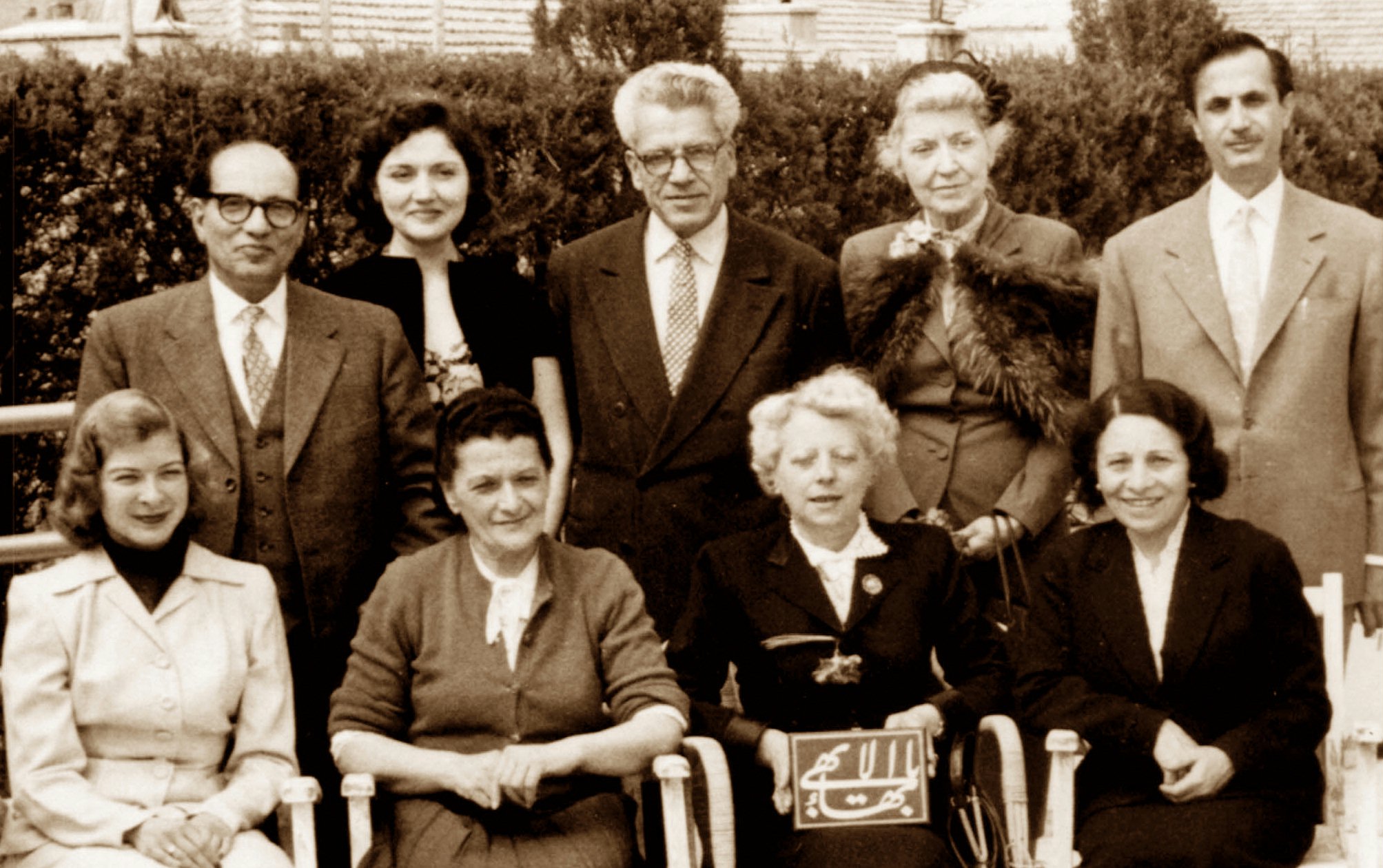 An early Spiritual Assembly of the Baha'is of Monaco.