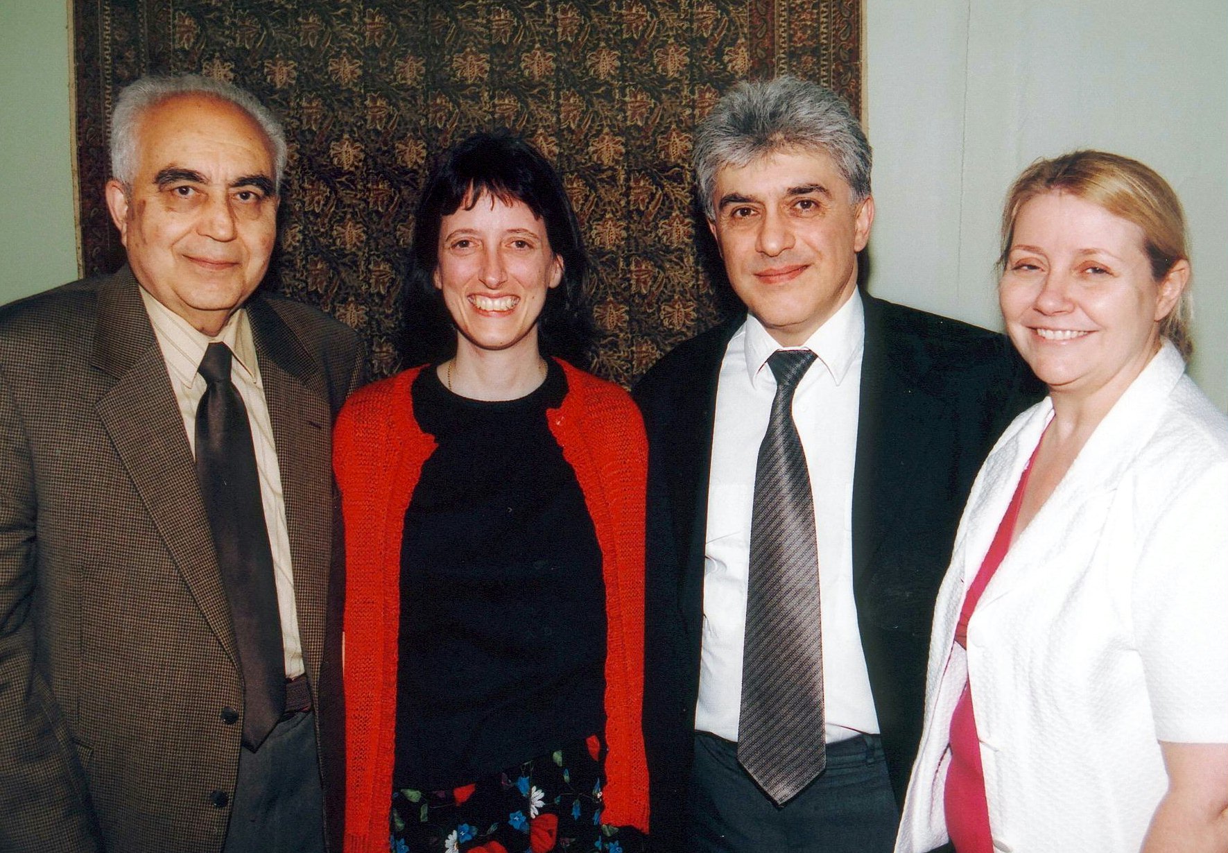 Some of the conference participants (from left to right): Dr. Iraj Ayman, Dr. Sholeh Quinn, Dr. Moojan Momen, and Dr. Wendi Momen.