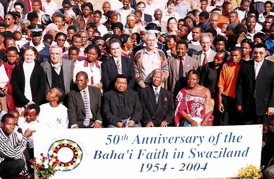 Some of the participants at the Baha'i jubilee in Swaziland.
