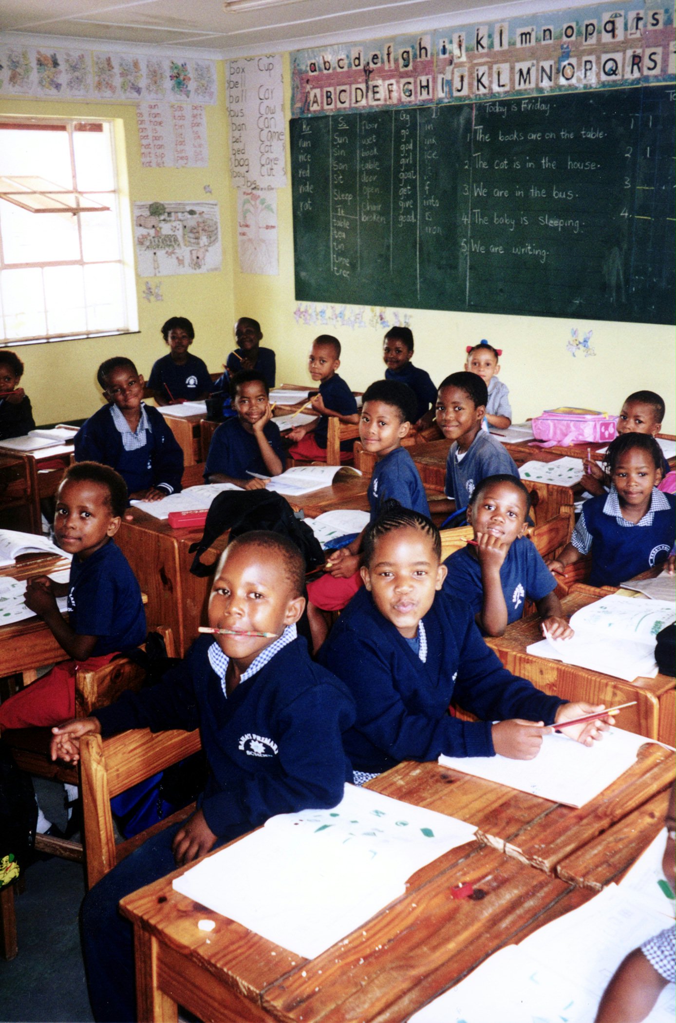 Pupils at the John and Valera Allen Primary School, Mbabane. Photo by Barbara Campbell.