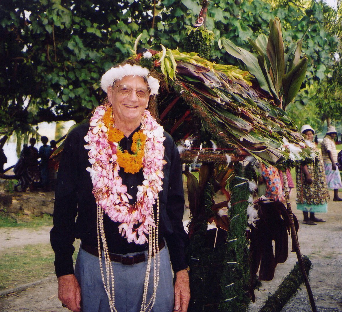 Rodney Hancock at the jubilee celebrations in Papua New Guinea, 2004.