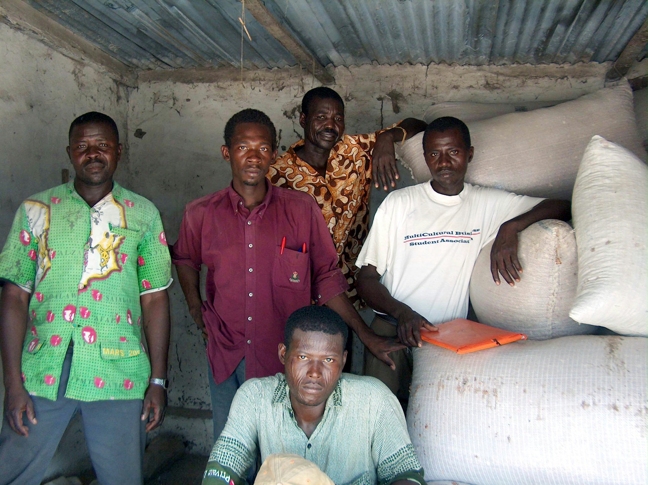 In Waltama, the men's group has organized a granary, which enables them to store grain until the market price is highest.