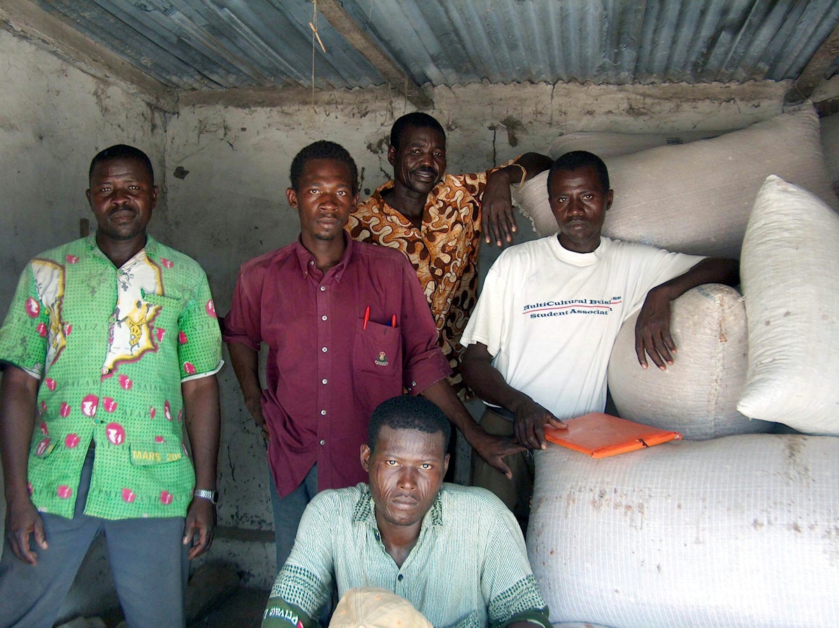 In Waltama, the men's group has organized a granary, which enables them to store grain until the market price is highest.