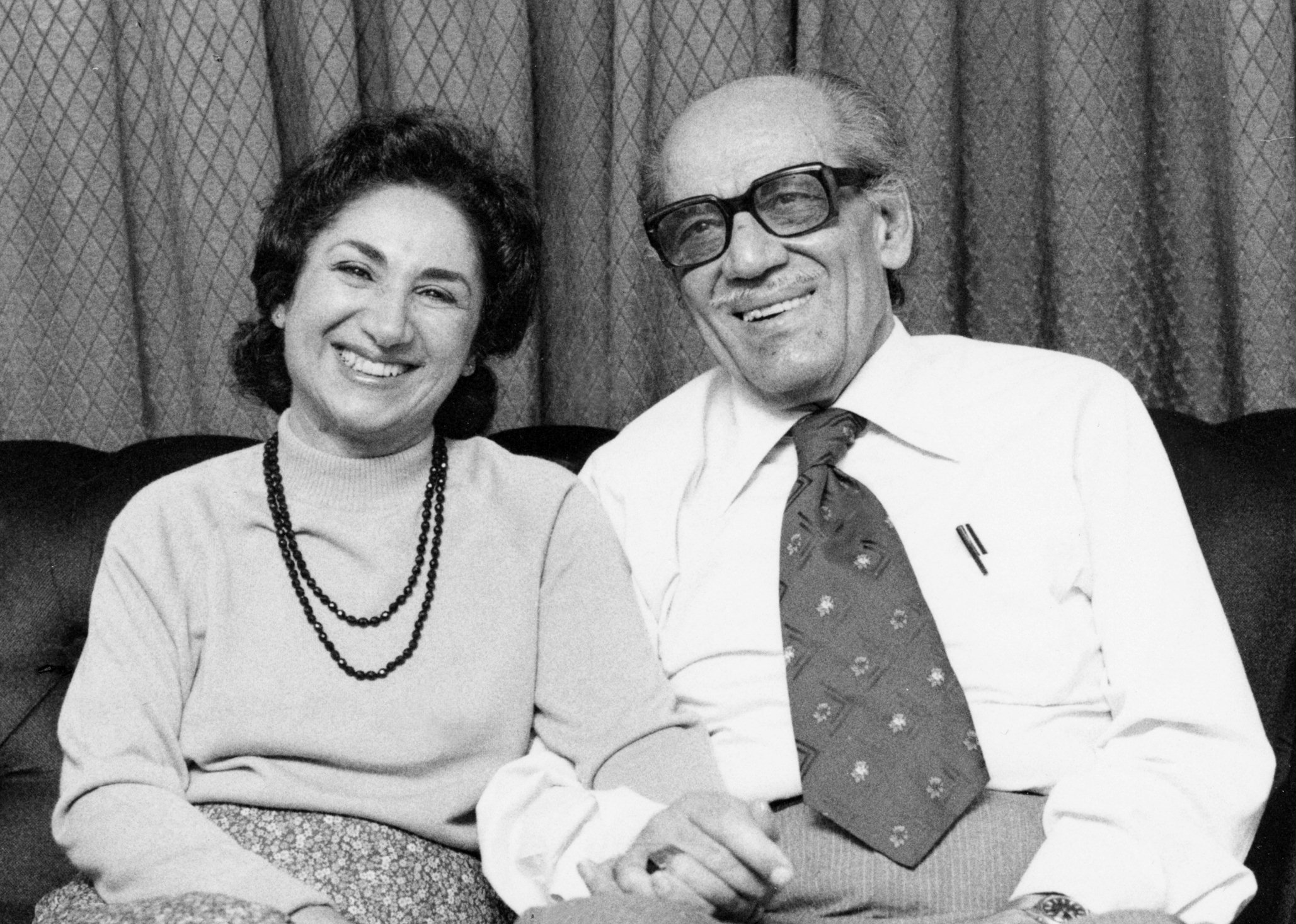 Hand of the Cause Abu'l-Qasim Faizi and Gloria Faizi, approximately 1980.