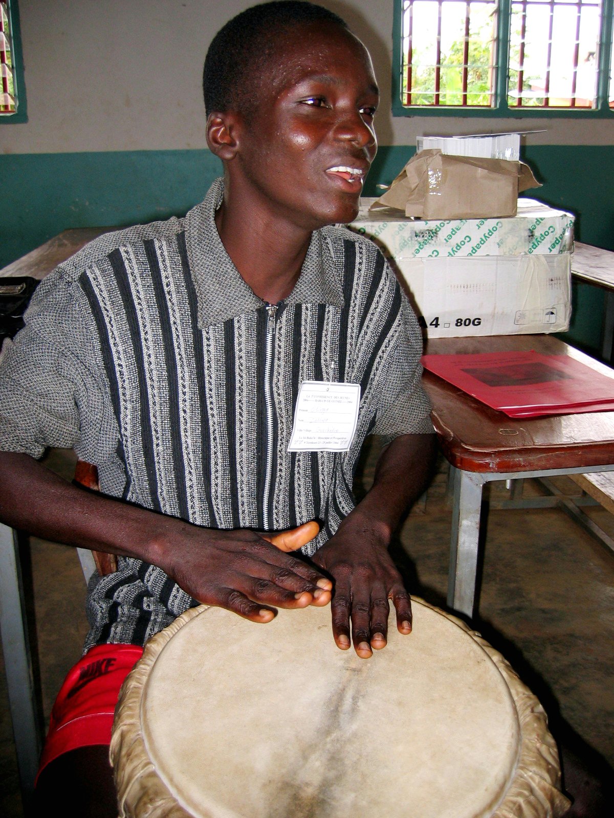 Olinga Daliwa, 18, a Baha'i from Togo, who has lived with his family in Gueckedou, Guinea, for the past three years.