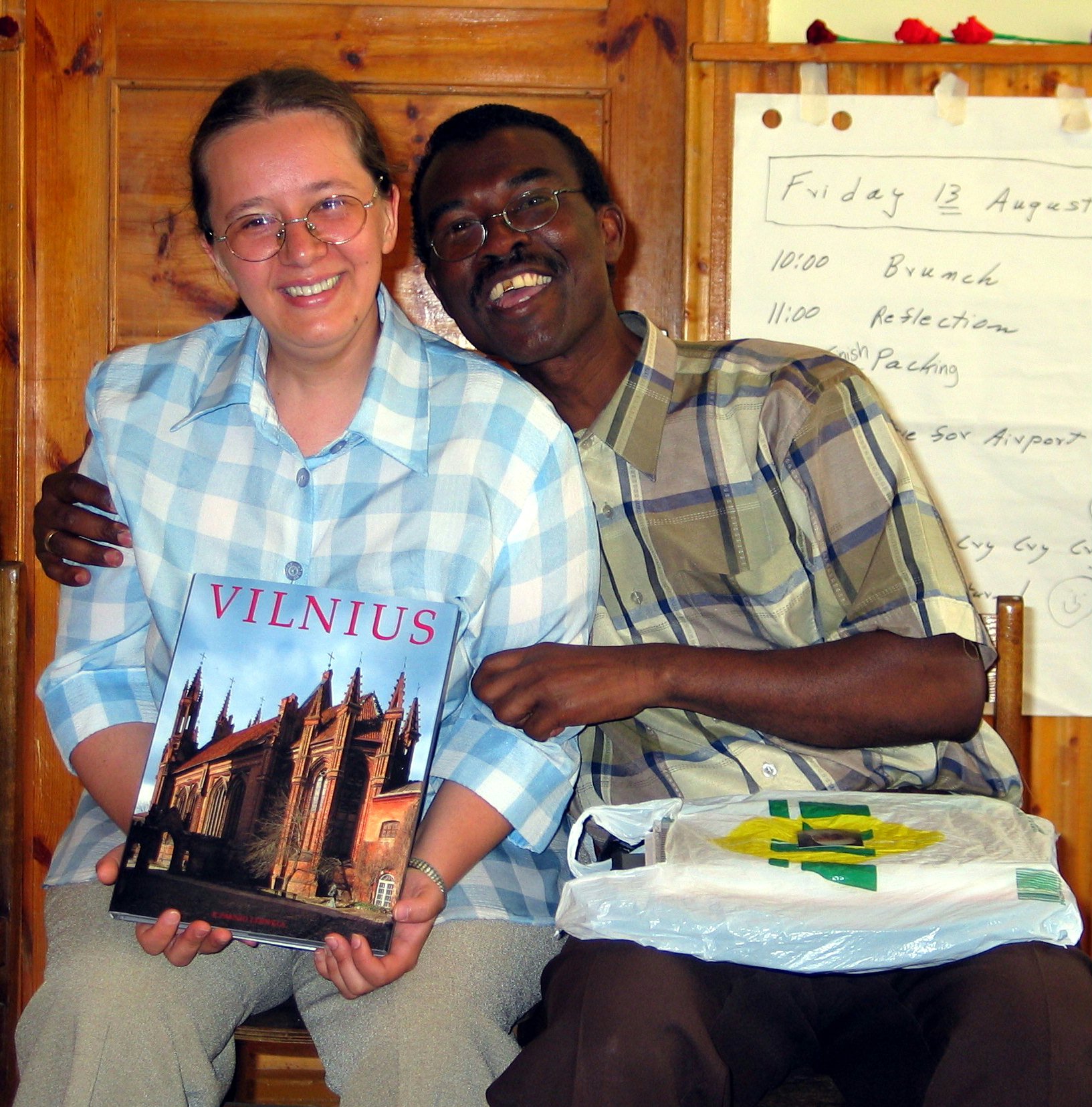 Among the tour organizers...Lithuanian Baha'is Aiste Elijio and her husband James Elijio.