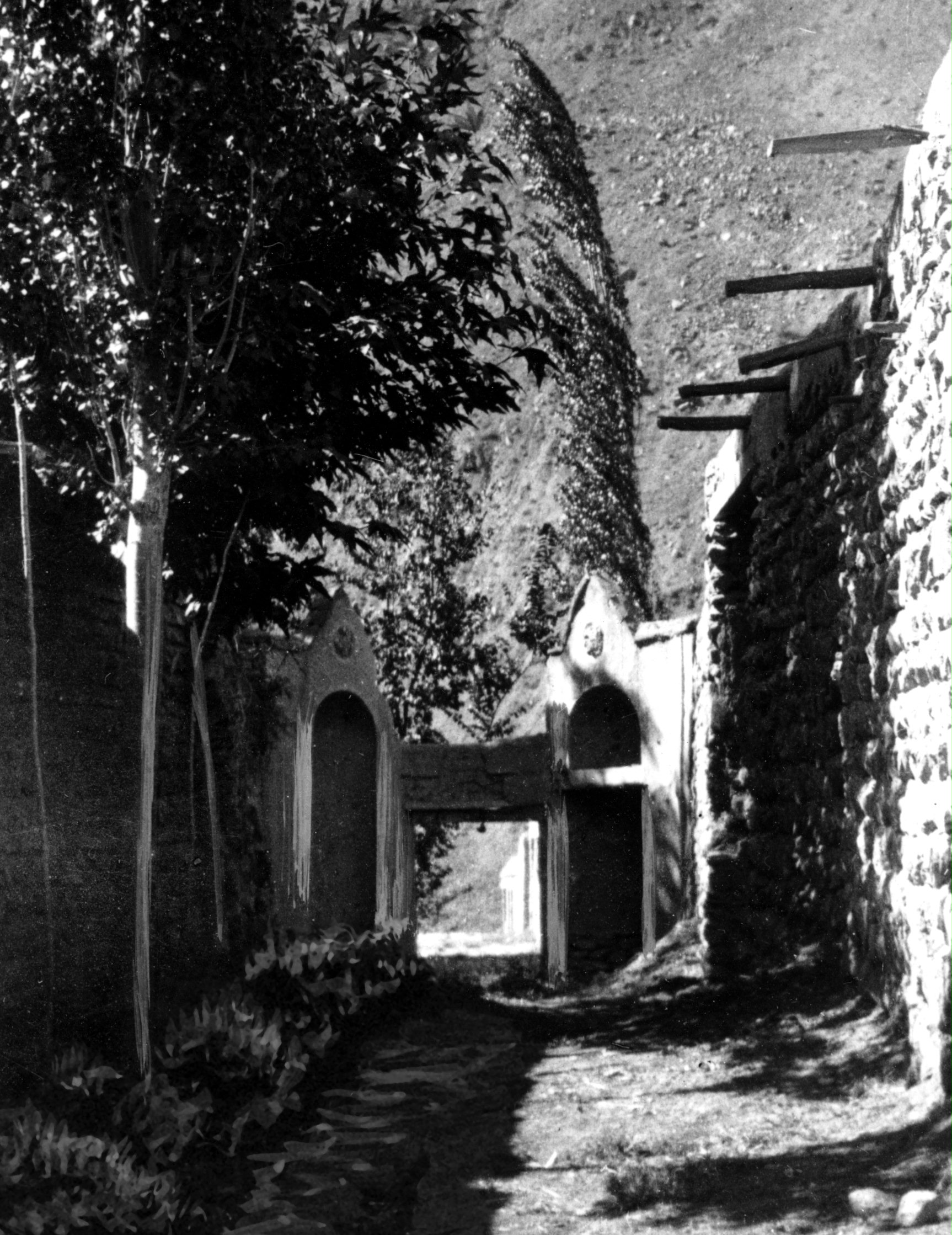 Entrance to the House of Baha'u'llah in Takur, which was destroyed after the 1979 revolution in Iran.