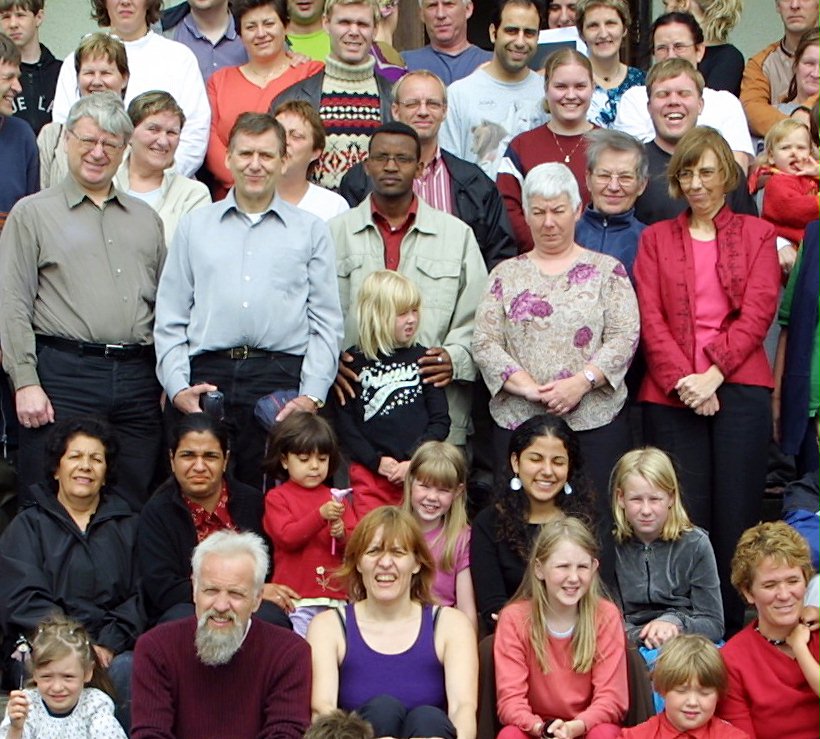 Some of those attending the summer school in Iceland held 3-8 August 2004 in Hlidardalsskoli, about 35 km from Reykjavik. As well as from the host country, the participants came from Albania, Germany, Greece, Ireland, Lebanon, and the United Kingdom. The main sessions were about study circles, devotional meetings, and Baha'i history.