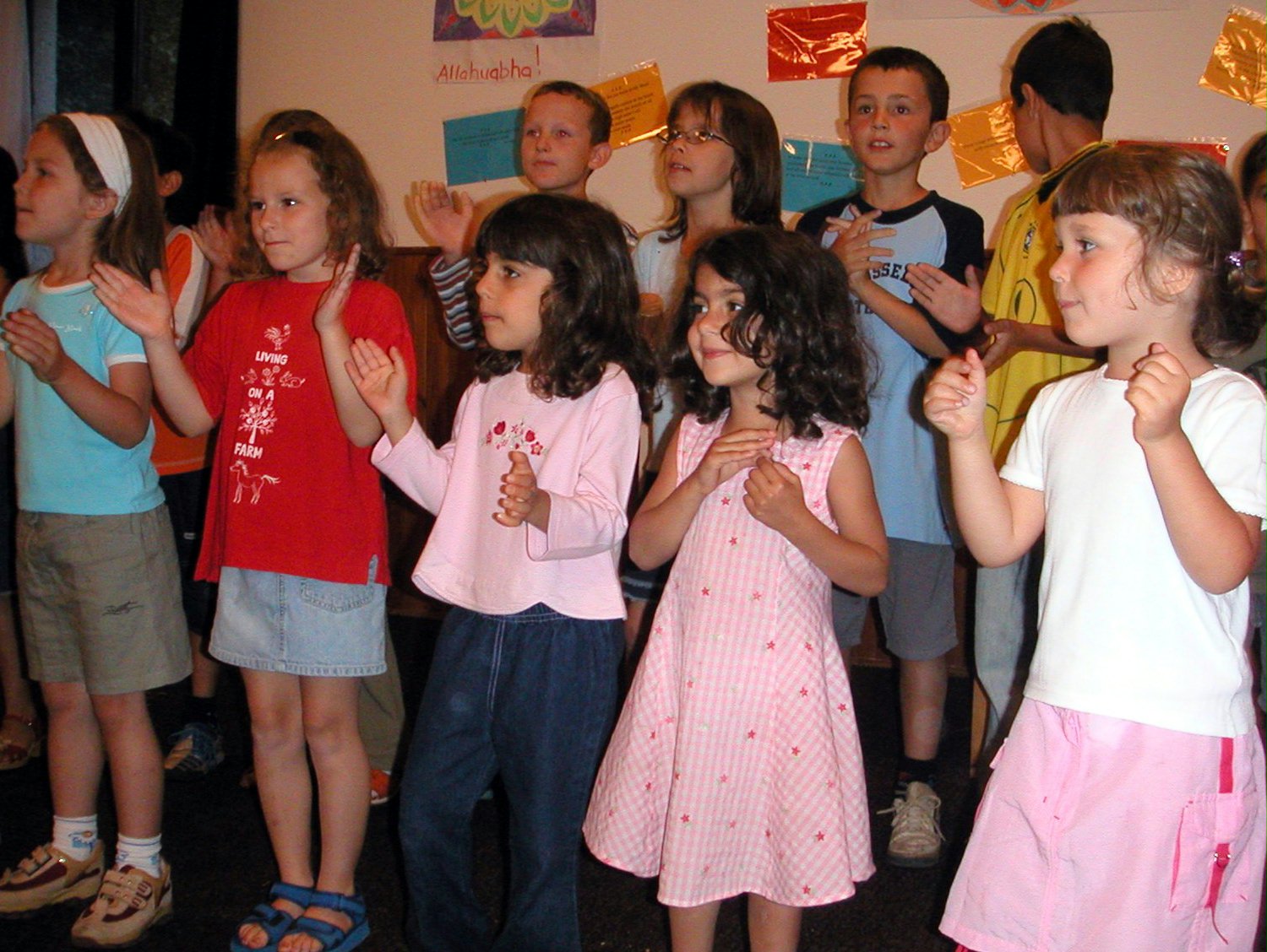 A performance at the summer school in Slovakia.