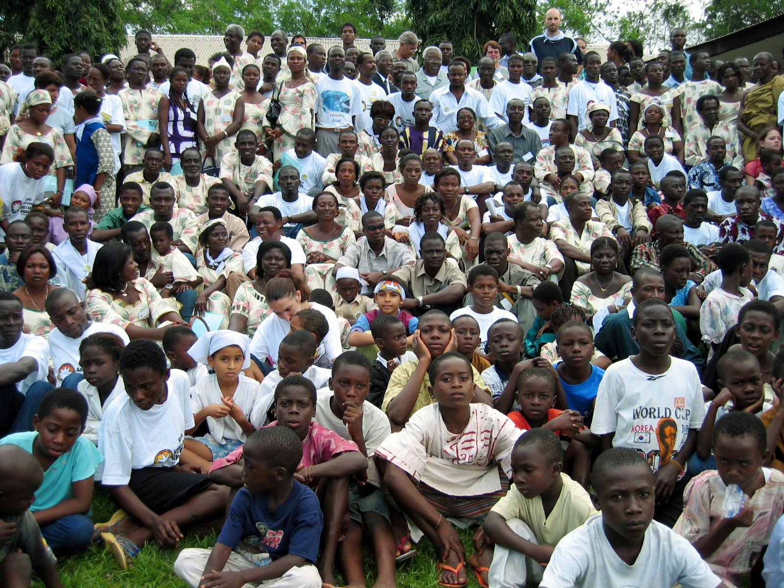 Some of the participants at the jubilee celebrations in Gyankama. Photo courtesy of Sebastien Amodeo.
