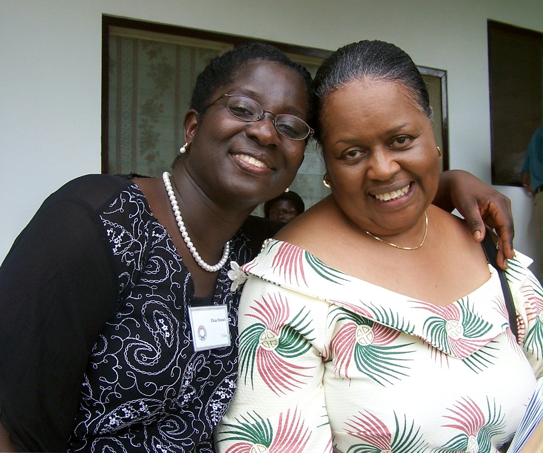 Festival participants Ekua Mensah (left) and Blanche Fredua-Agyemang.