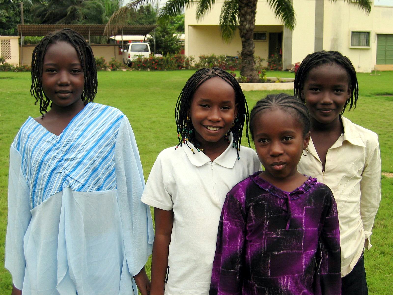 Some of the children at the jubilee festivities.