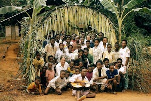 Baha'is in Oveng, Equatorial Guinea.