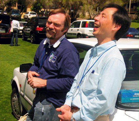 Perth participants Greg Parker (left) and Lim Sim Beow.