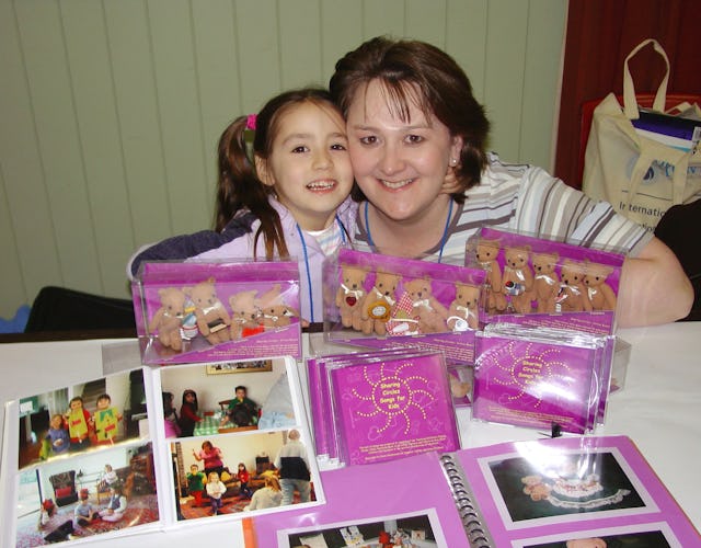 How to enchance children's classes was a theme of the conferences...Annette Subhani is pictured with her daughter, Nicole.