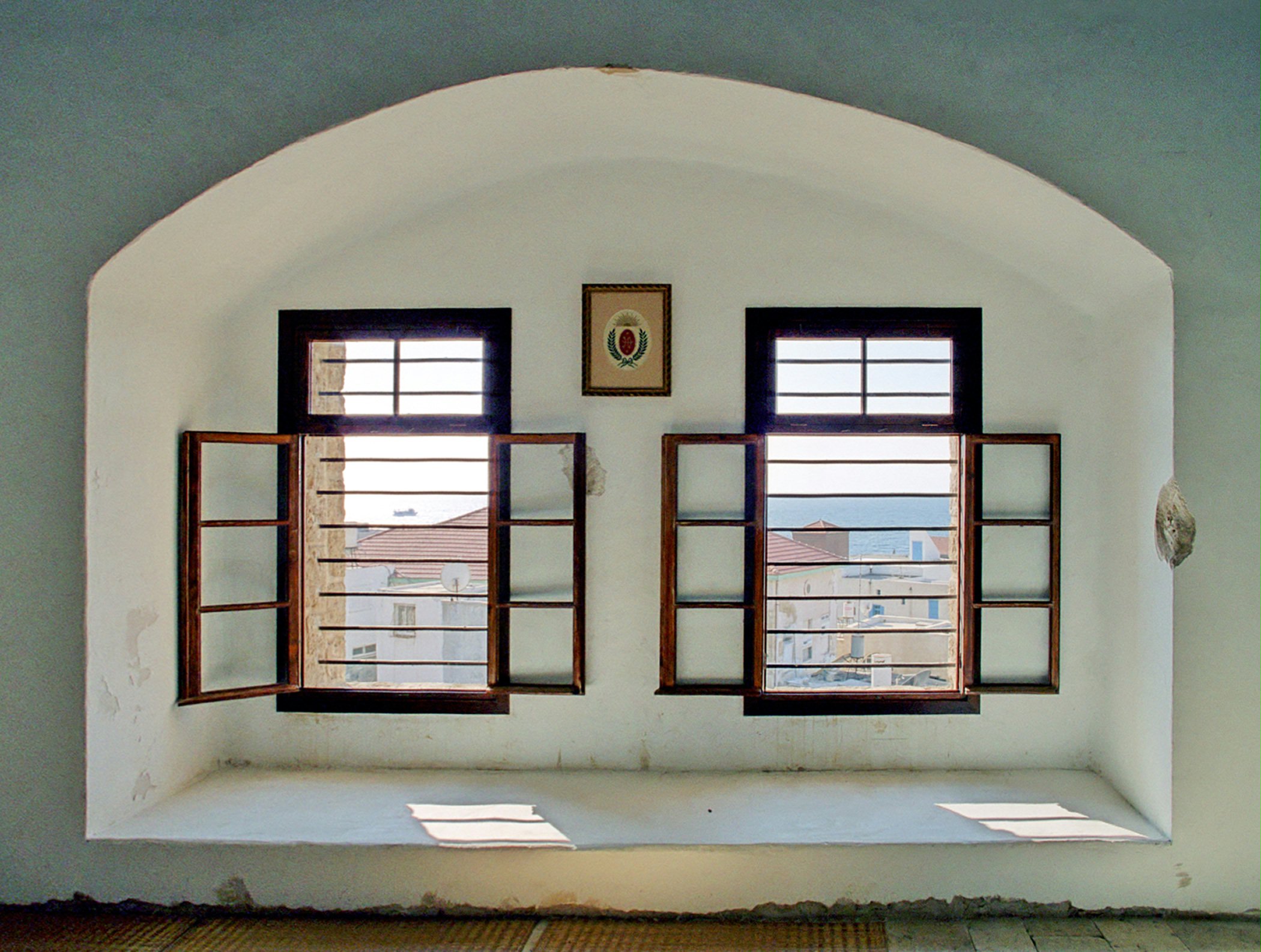 Windows of the cell of Baha'u'llah. (2004)
