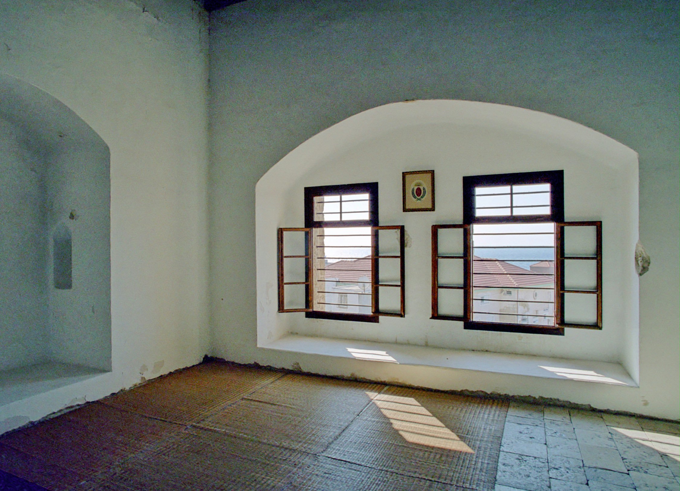 Inside the cell of Baha'u'llah after the completion of its restoration. (2004)