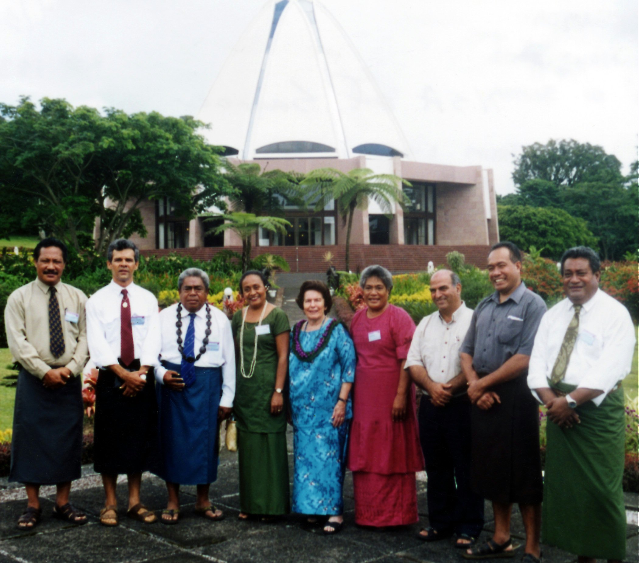 Members of the National Spiritual Assembly of the Baha'is of Samoa, 2002.