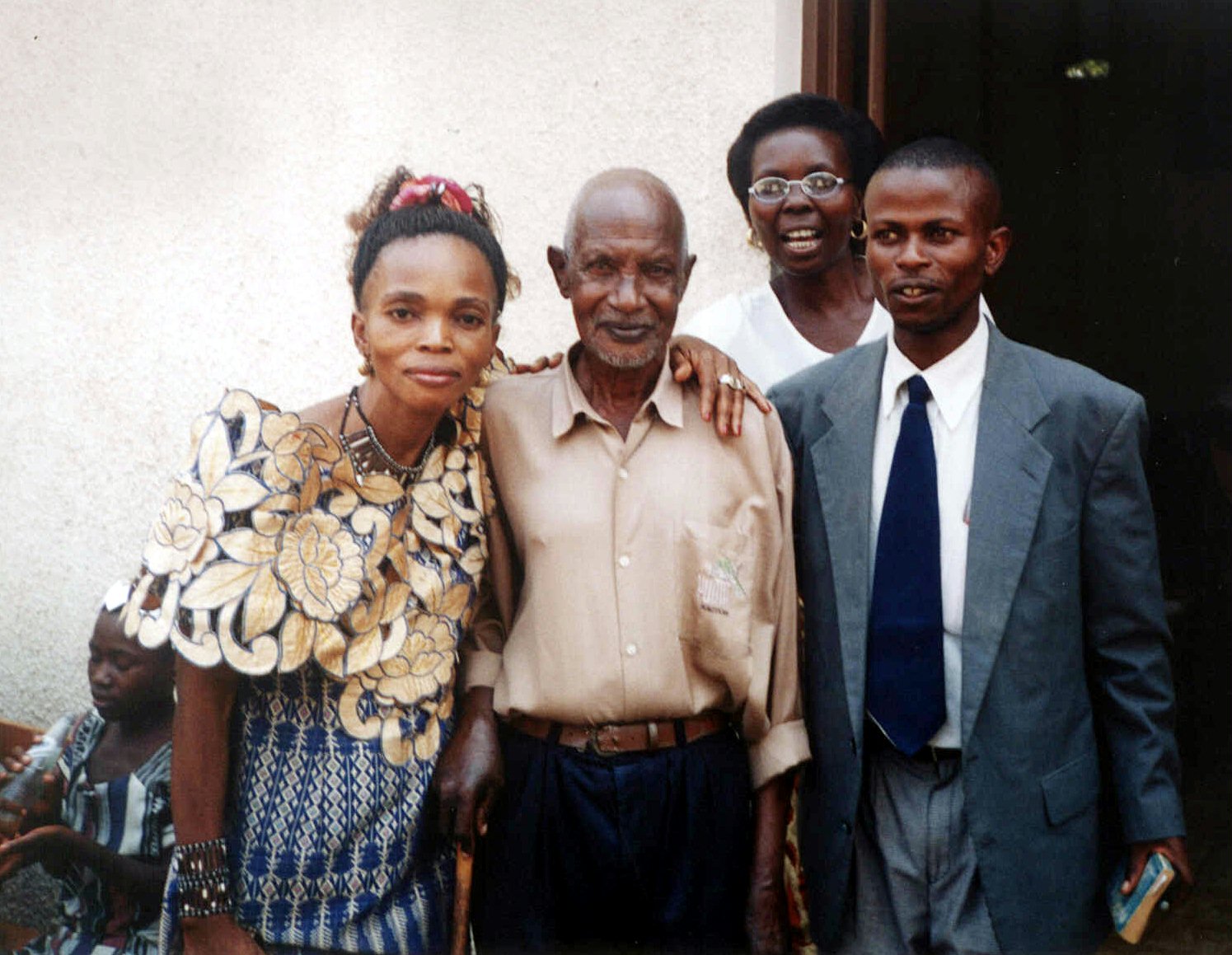 At the jubilee celebrations in Burundi, one of the first Baha'is of the country, Fidele Simwakira (second from left), spoke about the early days.