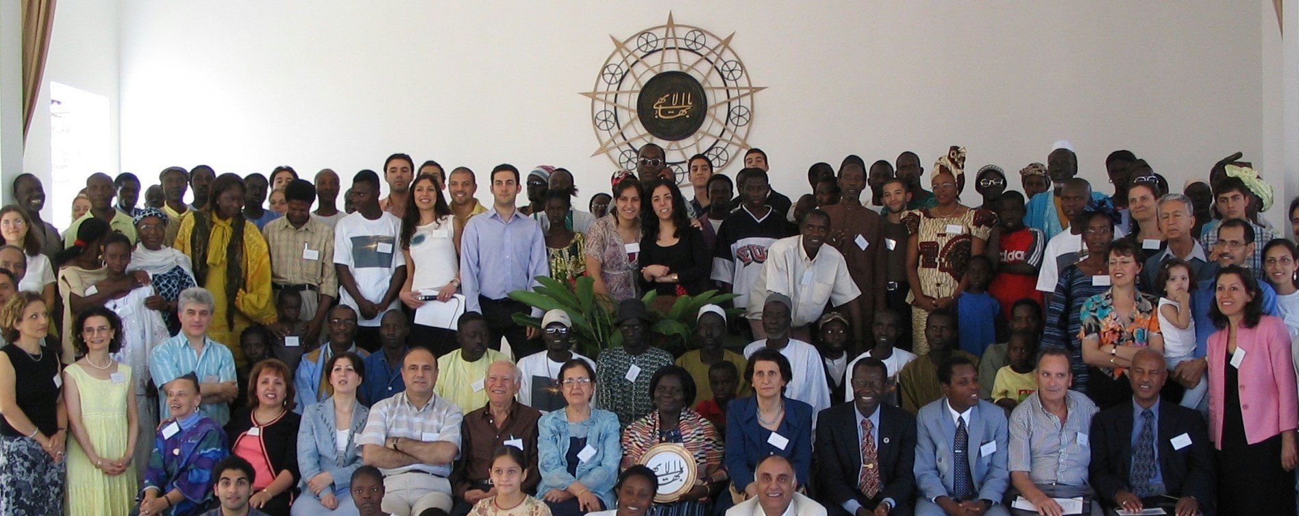 Some of the participants at the festivities held to celebrate the golden jubilee of the Baha'i Faith in The Gambia and the opening of a new Baha'i center in Bakau.