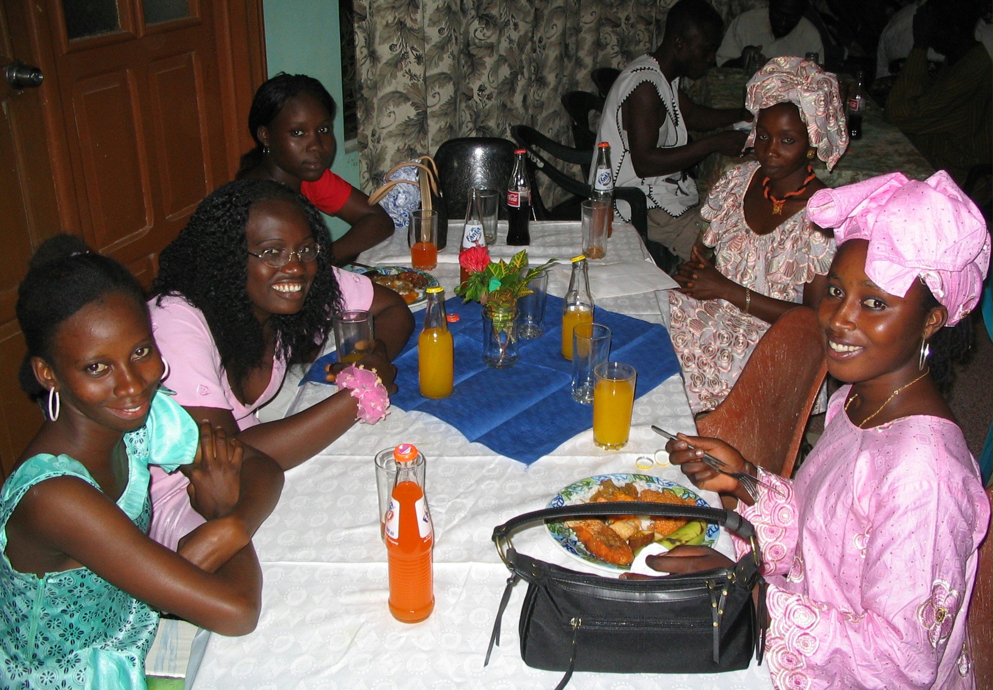 Some of the participants at the celebrations marking the opening of the new Baha'i center in Bakau, The Gambia.
