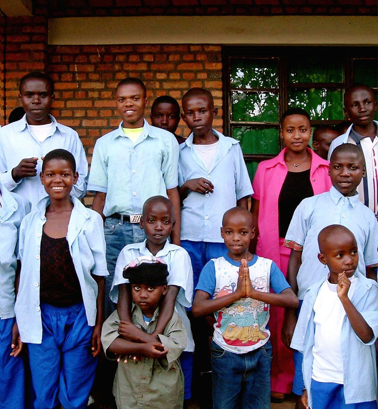 Some of the Baha'i youth and children at the jubilee festivities of the Baha'i community of Rwanda.