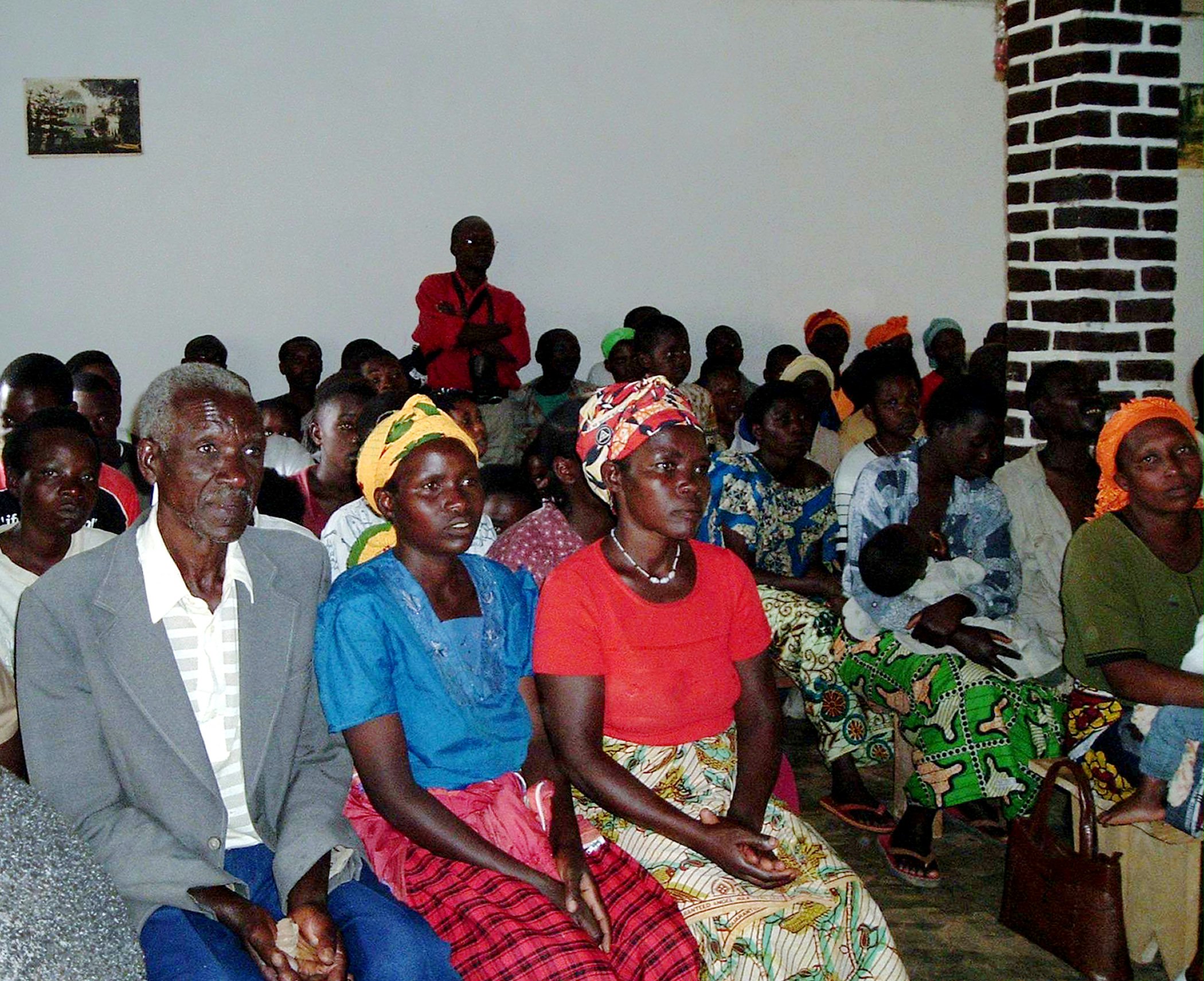 Listening intently...some of the participants in the Rwandan Baha'i jubilee celebrations.
