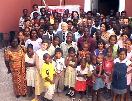 Some of the participants at the jubilee celebrations of the Baha'i community of the Cape Verde islands.