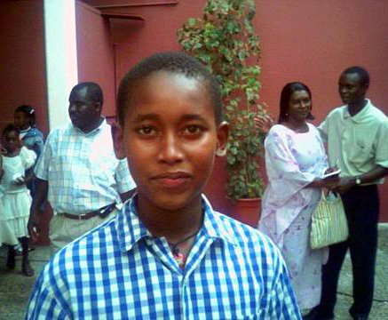 Ivan, the grandson of one of the first Baha'is in Cape Verde, Avalino Barros, at the jubilee celebrations.