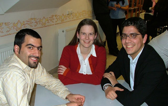 Some participants from Germany at the Changing Times seminar: (left to right) Shamim Rafat, Katharina Towfigh, Emanuel Towfigh.