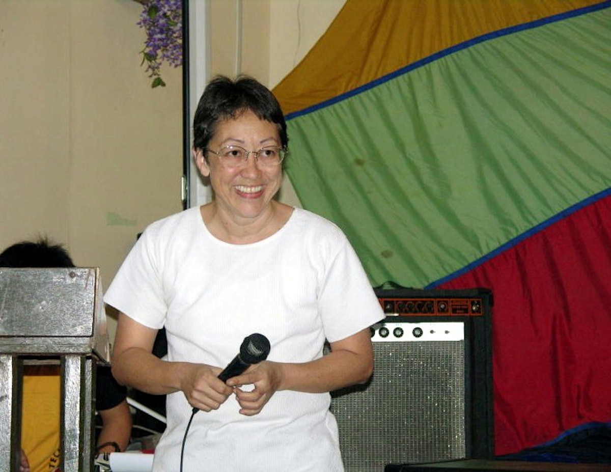 Adore Newman, a member of the committee that organized the Baha'i National Arts Festival in the Philippines.