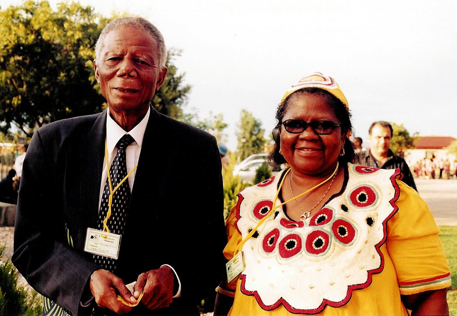 Stanlake Kukama and his wife, Martha, at the Botswana Baha'i jubilee.