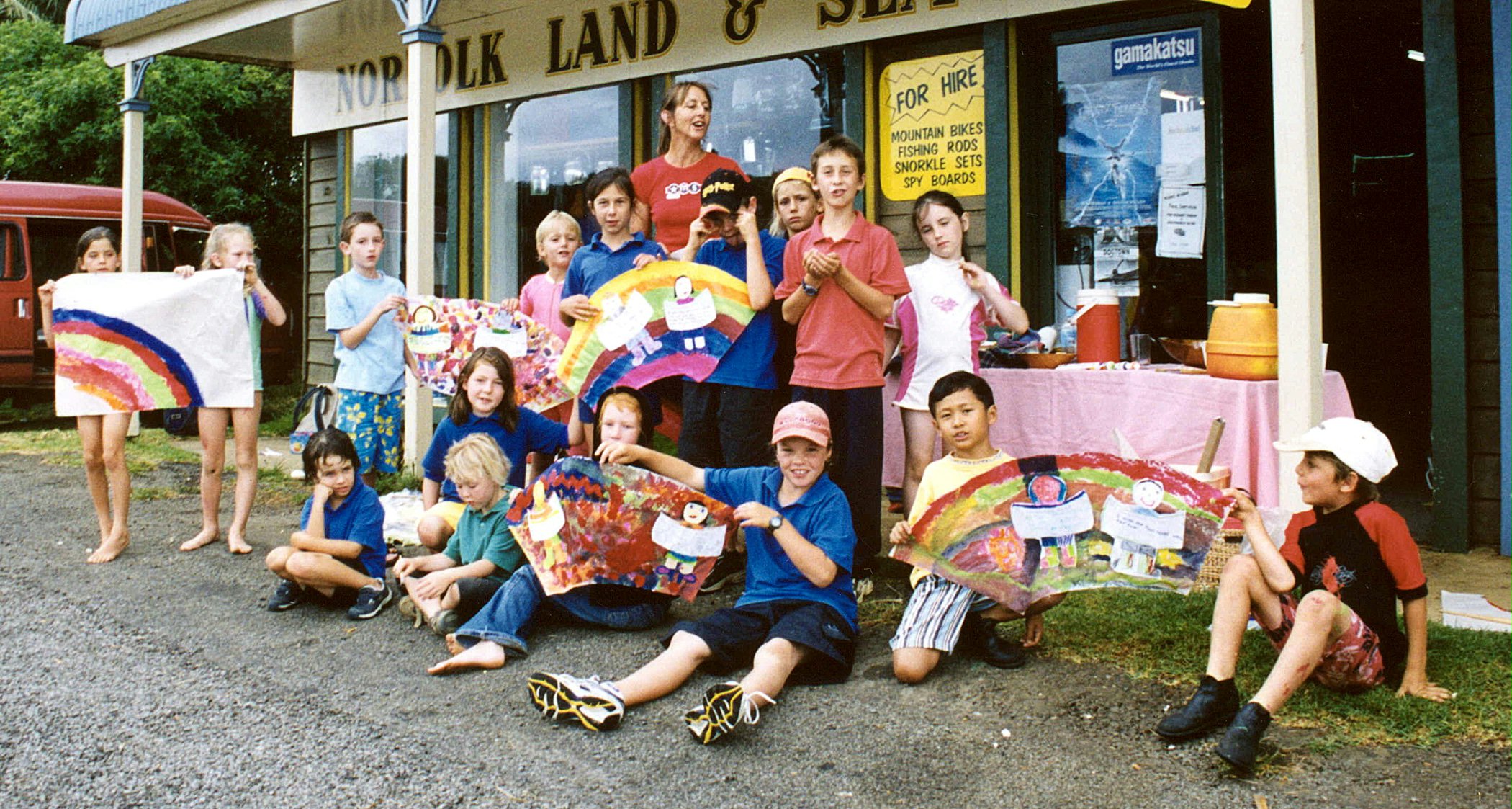 A Baha'i Education in State Schools (BESS) class in Norfolk Island, New South Wales, Australia.
