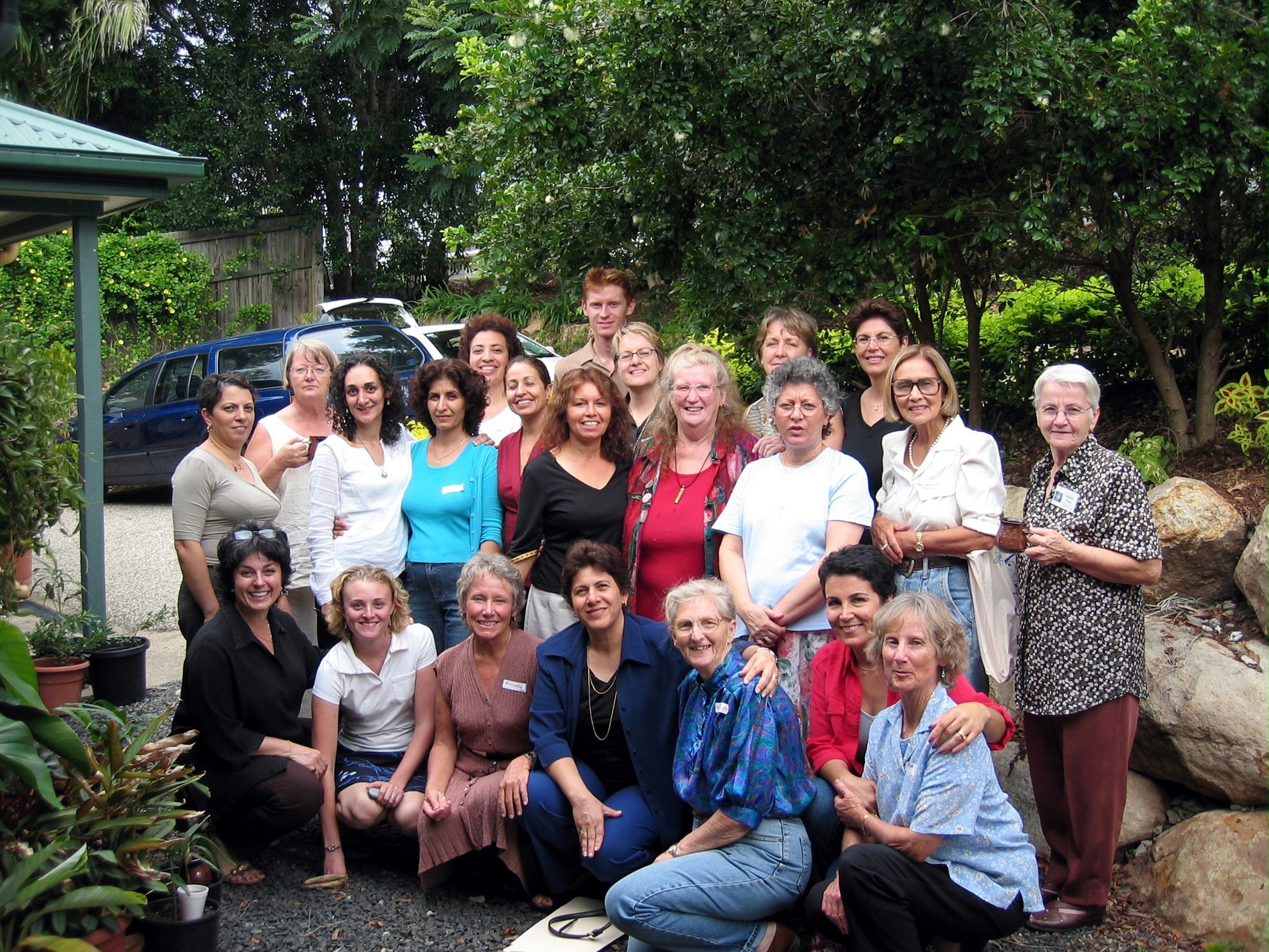 A group of Baha'i volunteer teachers gathering in Brisbane, Queensland, Australia, to share ideas and resources for Baha'i Education in State Schools (BESS) classes.