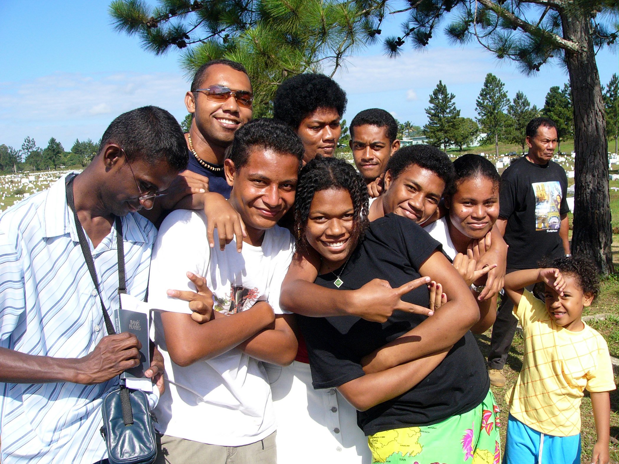 Performers at the Suva Baha'i center, January 2005.