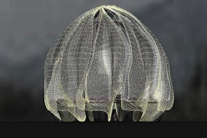 A conceptual drawing of the Baha'i House of Worship to be built north of Santiago, Chile.