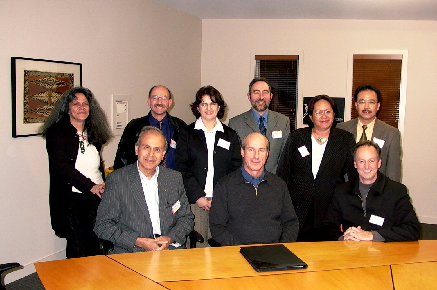 Members of the National Spiritual Assembly of the Baha'is of New Zealand elected in 2005.