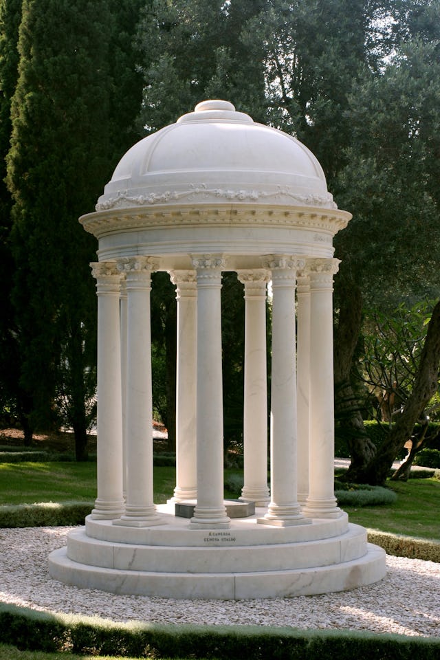 The resting place of Bahiyyih Khanum, Baha'i World Centre, Mount Carmel, Haifa, Israel.