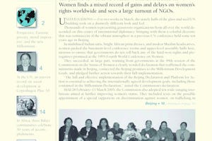 Cover of the January-March 2005 edition of "one Country."