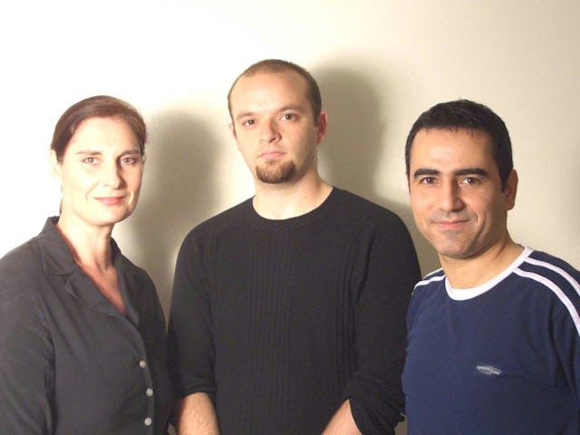 Harmony Film Festival organizers, from left, Naomi Hall, Collis Ta'eed, and Mehrzad Mumtahan.