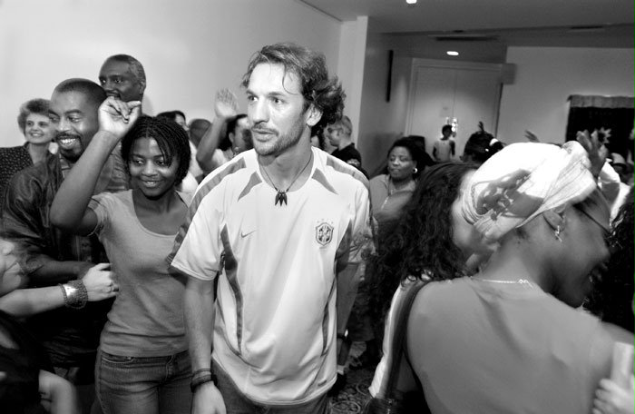 People from diverse backgrounds are attracted by the spirit of the Hush Harbor devotional meetings at the New York Baha'i Center.