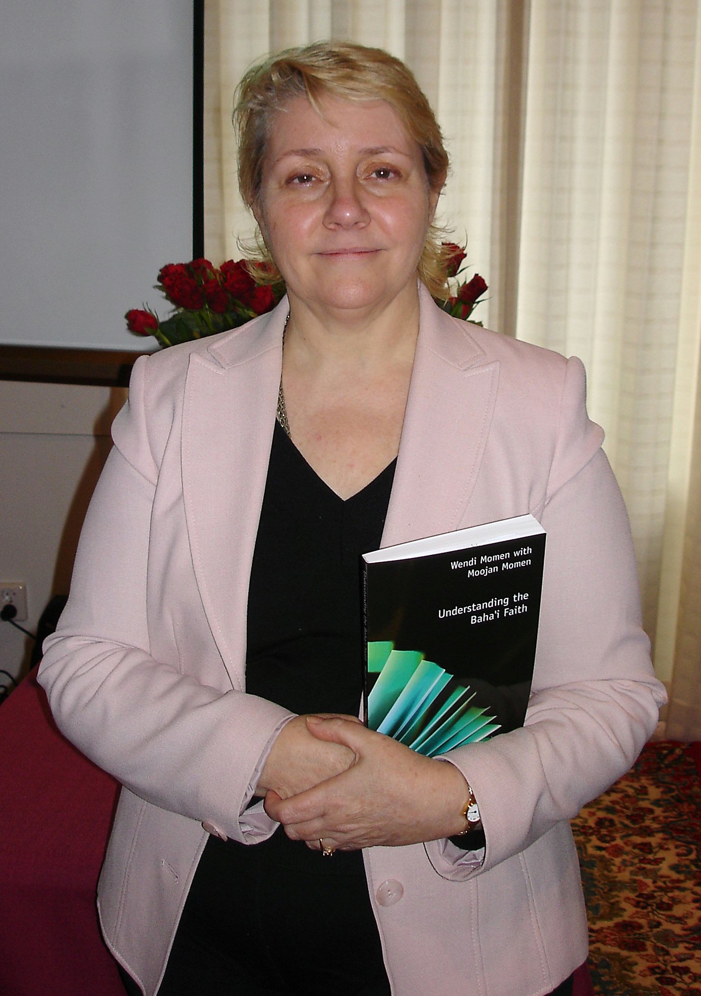 Dr. Wendi Momen at the European Baha'i Conference on Law.