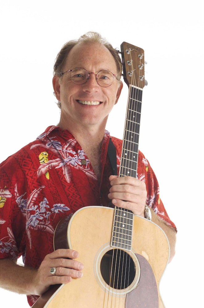 Singer songerwriter Red Grammer in a recent publicity photograph. Mr. Grammer has been nominated for a 2006 Grammy Award for "Best Musical Album for Children" for his recent album BeBop Your Best.
