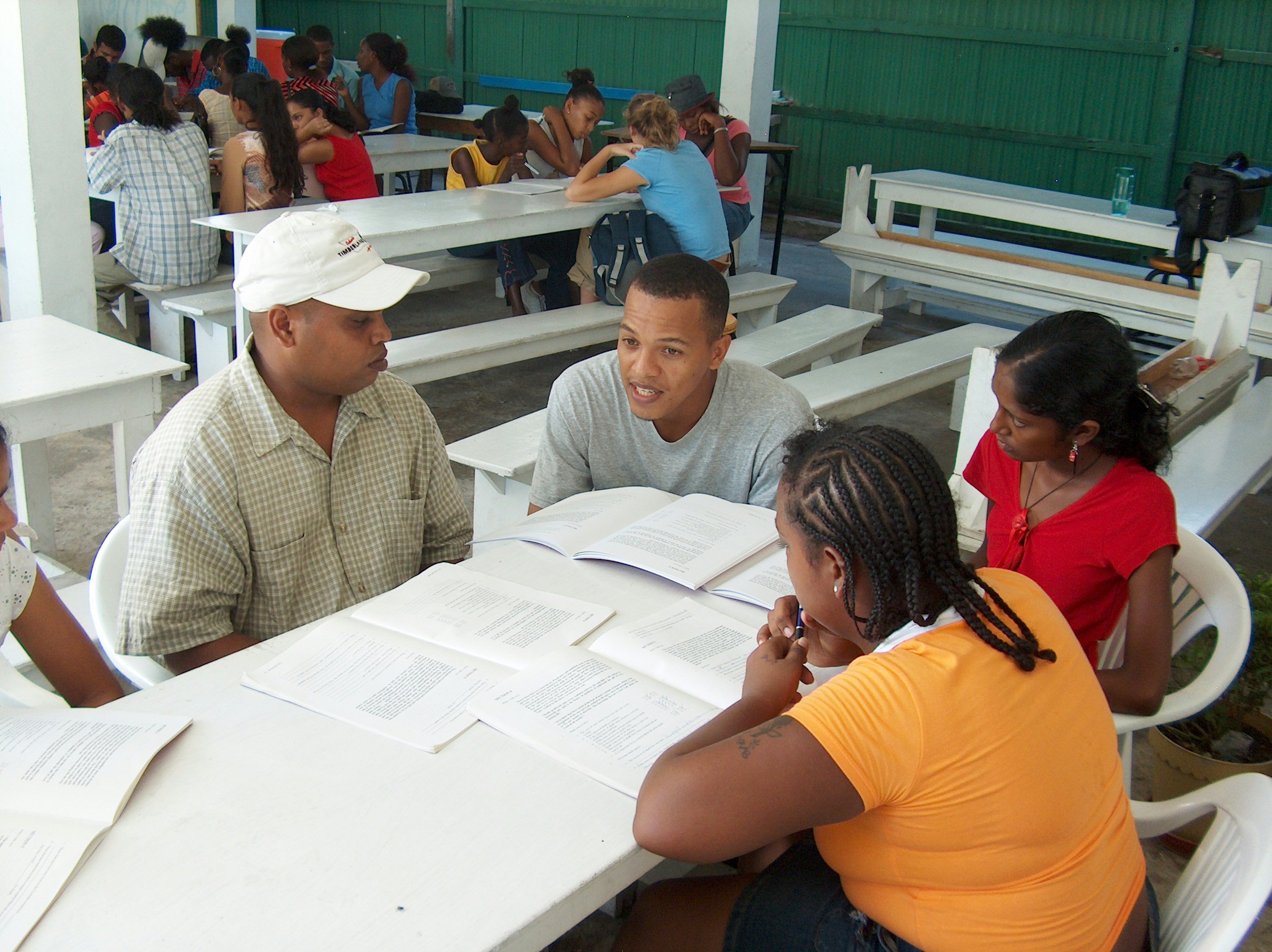 Young people from around Guyana at a Youth Can Move the World facilitators' training session, held October 2005 in Georgetown, Guyana.