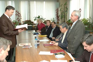 Congratulatory message from the National Spiritual Assembly of the Bahai's of Russia read to Dr. Seyfi