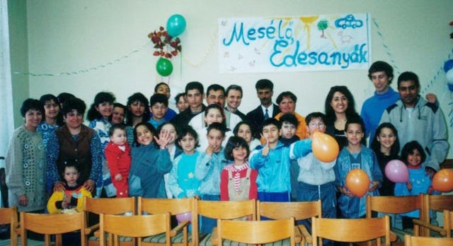 Graduation ceremony held in Torokszentmiklos in 2003.