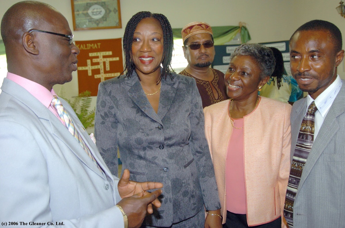 The mayor of Kingston with interfaith participants at the Baha'i Day Breakfast.