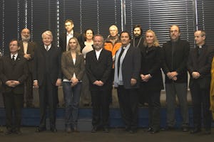 The President of Iceland, Mr. Olafur Ragnar Grimsson (front row - third from the left), with the founding members of the Iceland Forum for Interfaith Dialogue.
