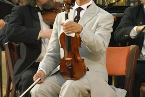 Bijan Khadem-Missagh (pictured) and his two daughters, Dorothy and Shirin, will perform at the festival. Mr. Khadem-Missagh and his family played at the opening of the Mount Carmel terraces in 2001.