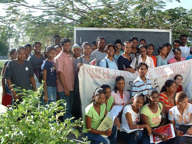 Young people in Guyana involved in a program called Youth Can Move the World helped collect data to study the correlation between religious belief and the spread of HIV/AIDS.